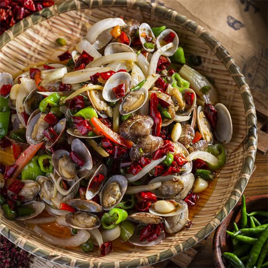 辣炒花蛤 Stir Fried Chili Clams